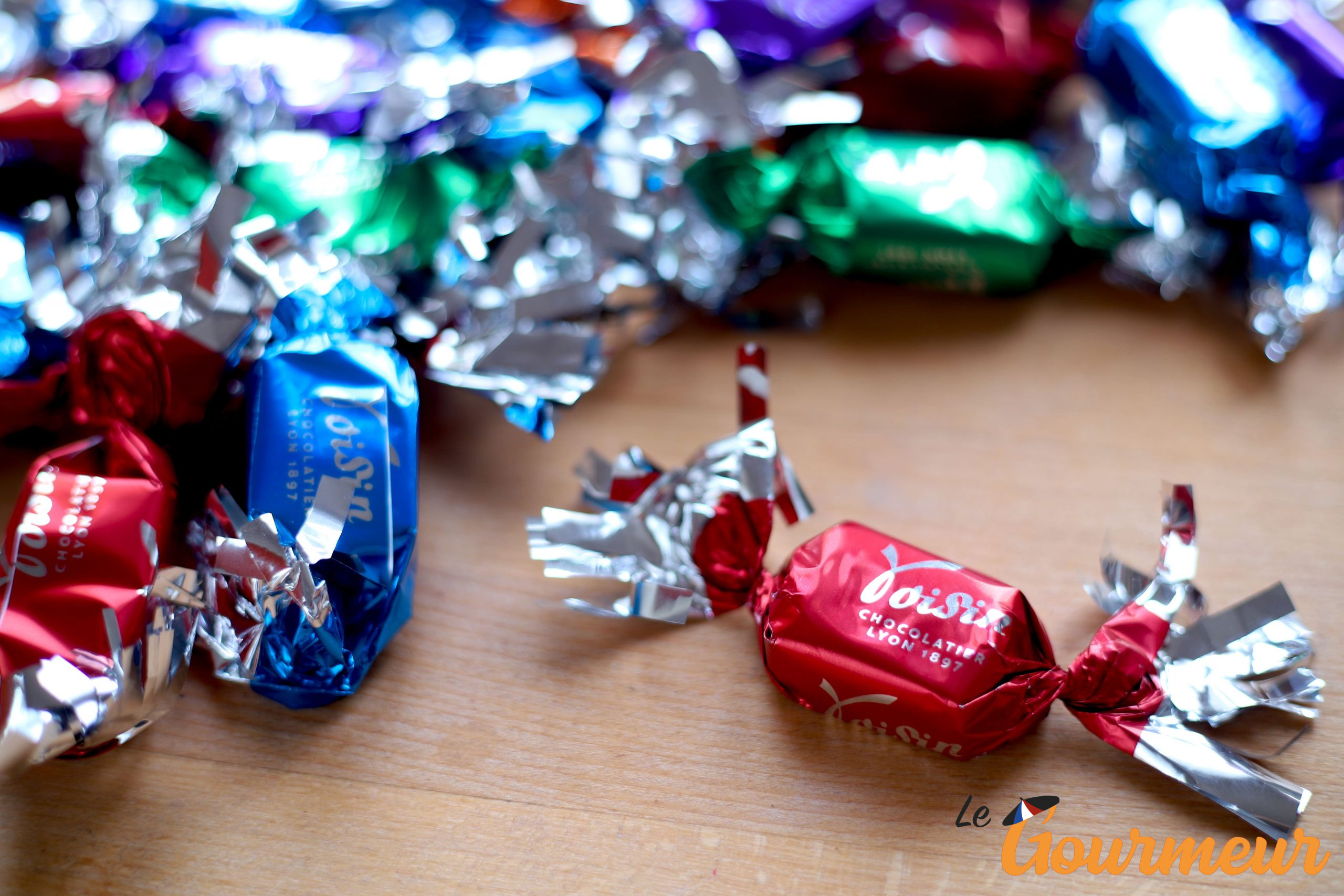 Bonbons chocolat en papillotes