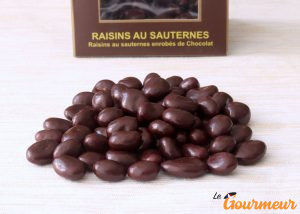 raisin au sauternes enrobé de chocolat confiserie de Bordeaux
