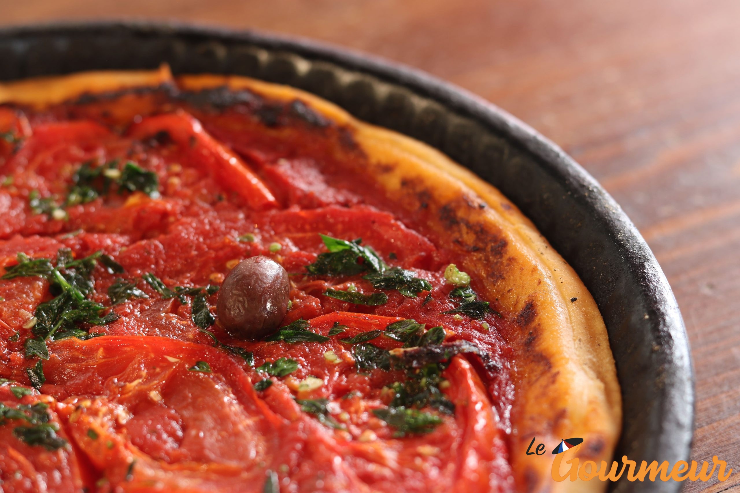 tarte à la tomate de Provence et de côte d'Azur