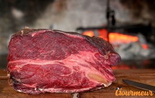 viande de boeuf de race limousine dans le limousin