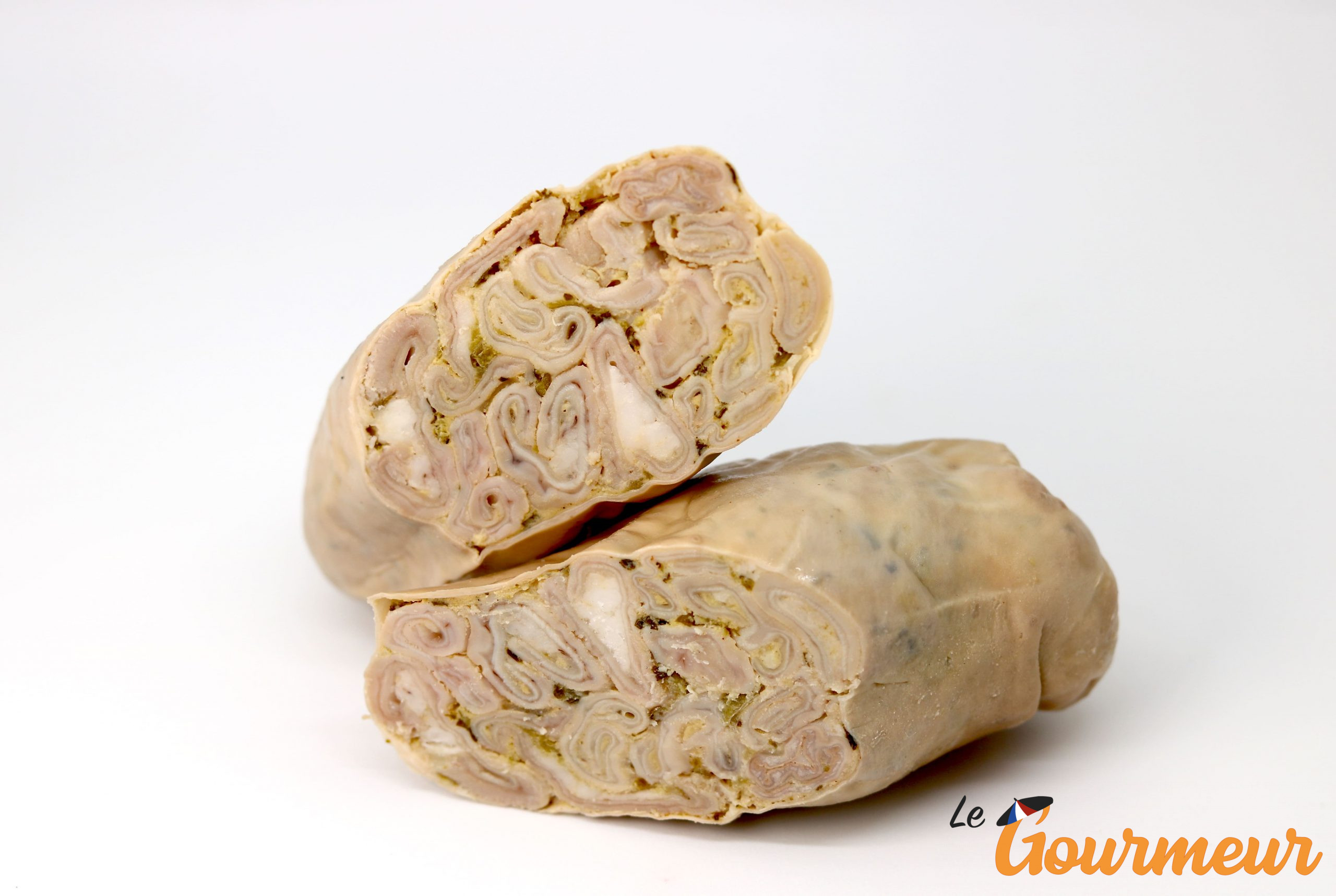 andouillette de lyon à la fraise de Veau charcuterie lyonnaise des bouchons lyonnais