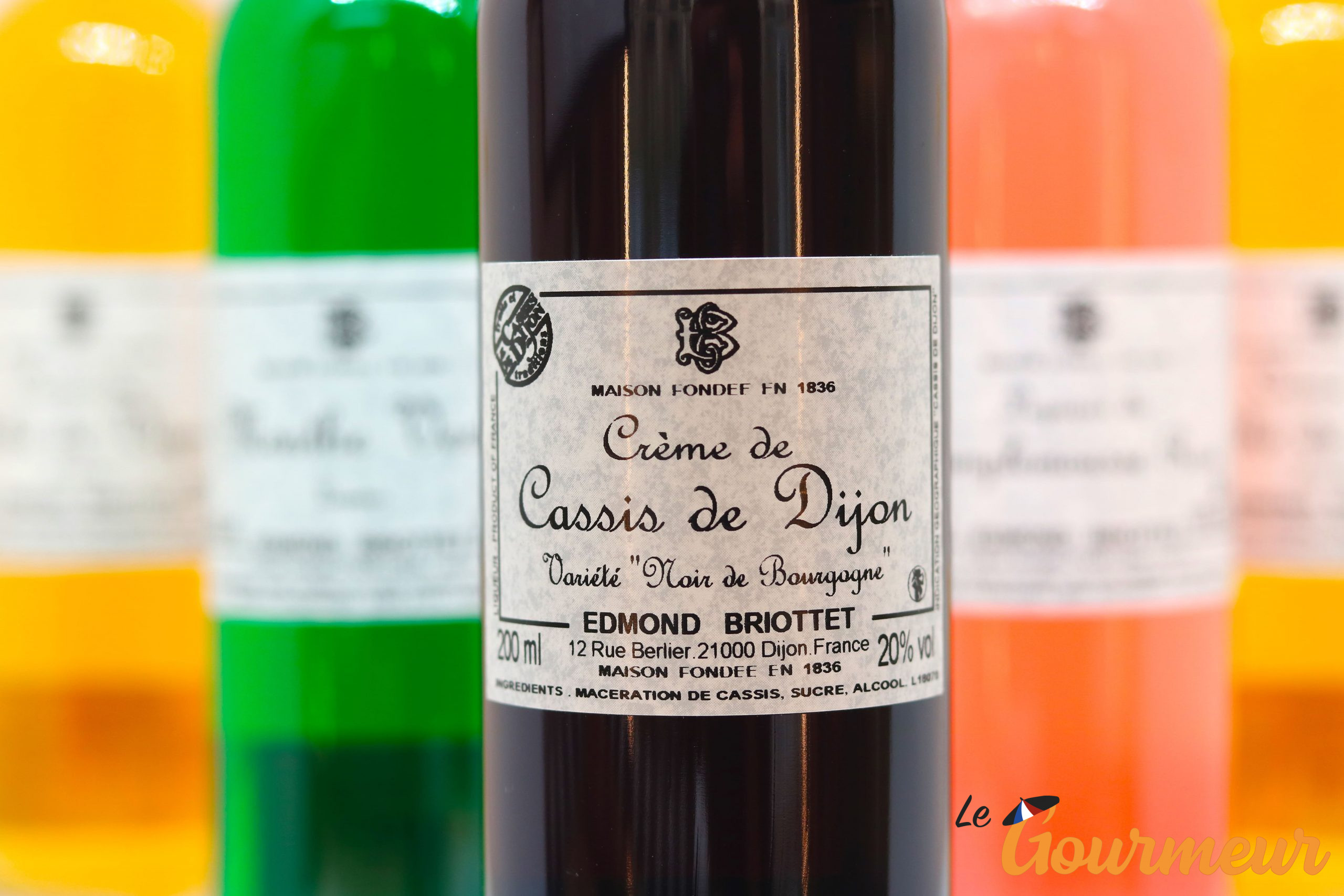 liqueur crème de cassis de Dijon IGP briottet