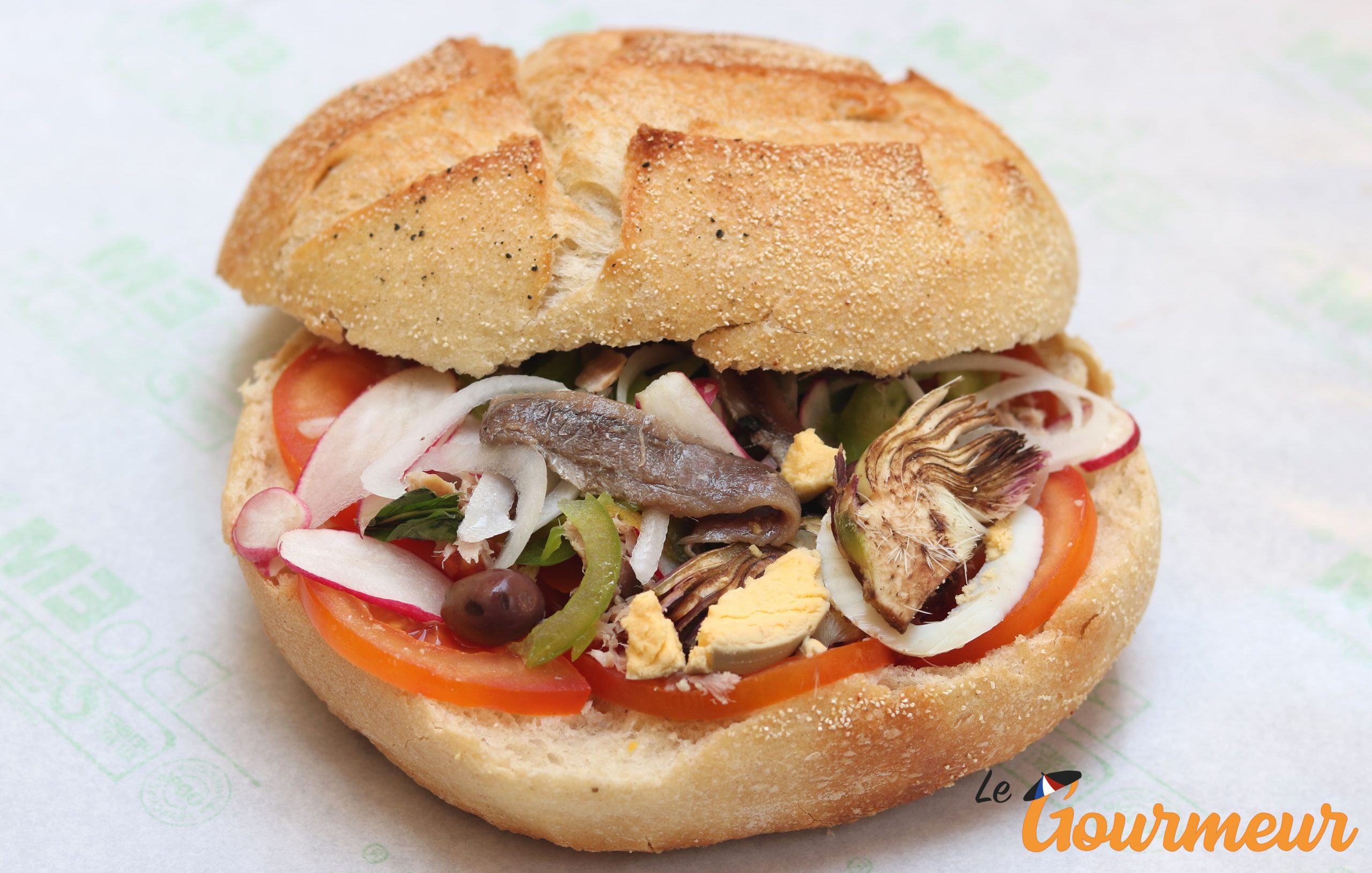 pan bagna boulanger recette et sandwich de Nice