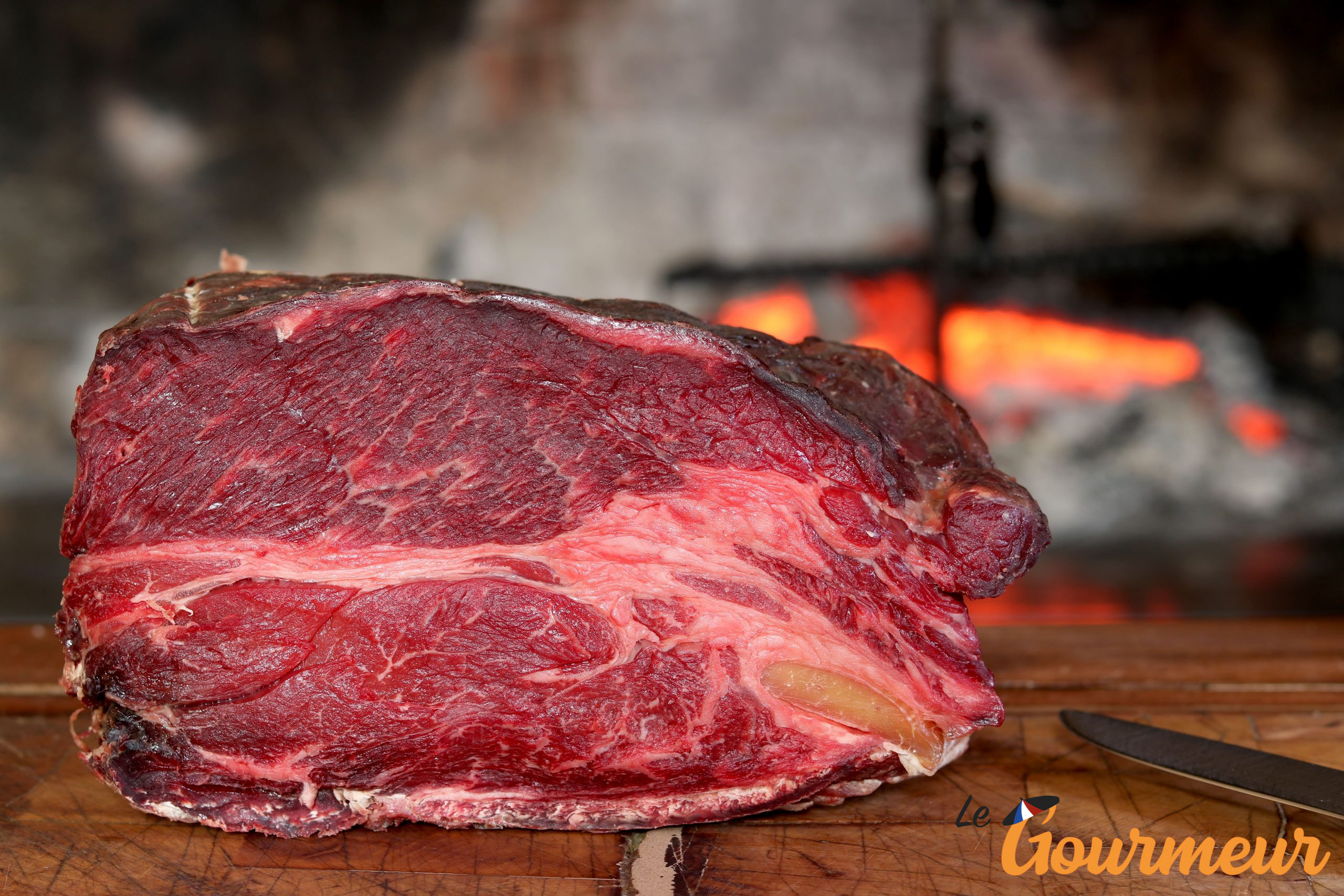 viande de boeuf de race limousine dans le limousin