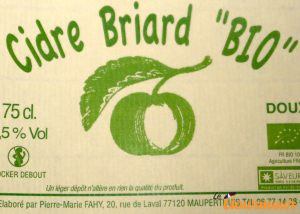 Cidre doux de Brie en Seine-et-Marne