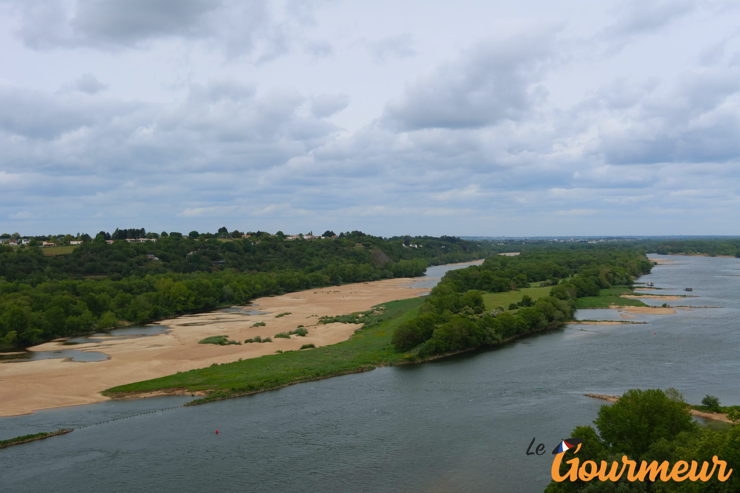 vue sur la Loire Vélo Loire