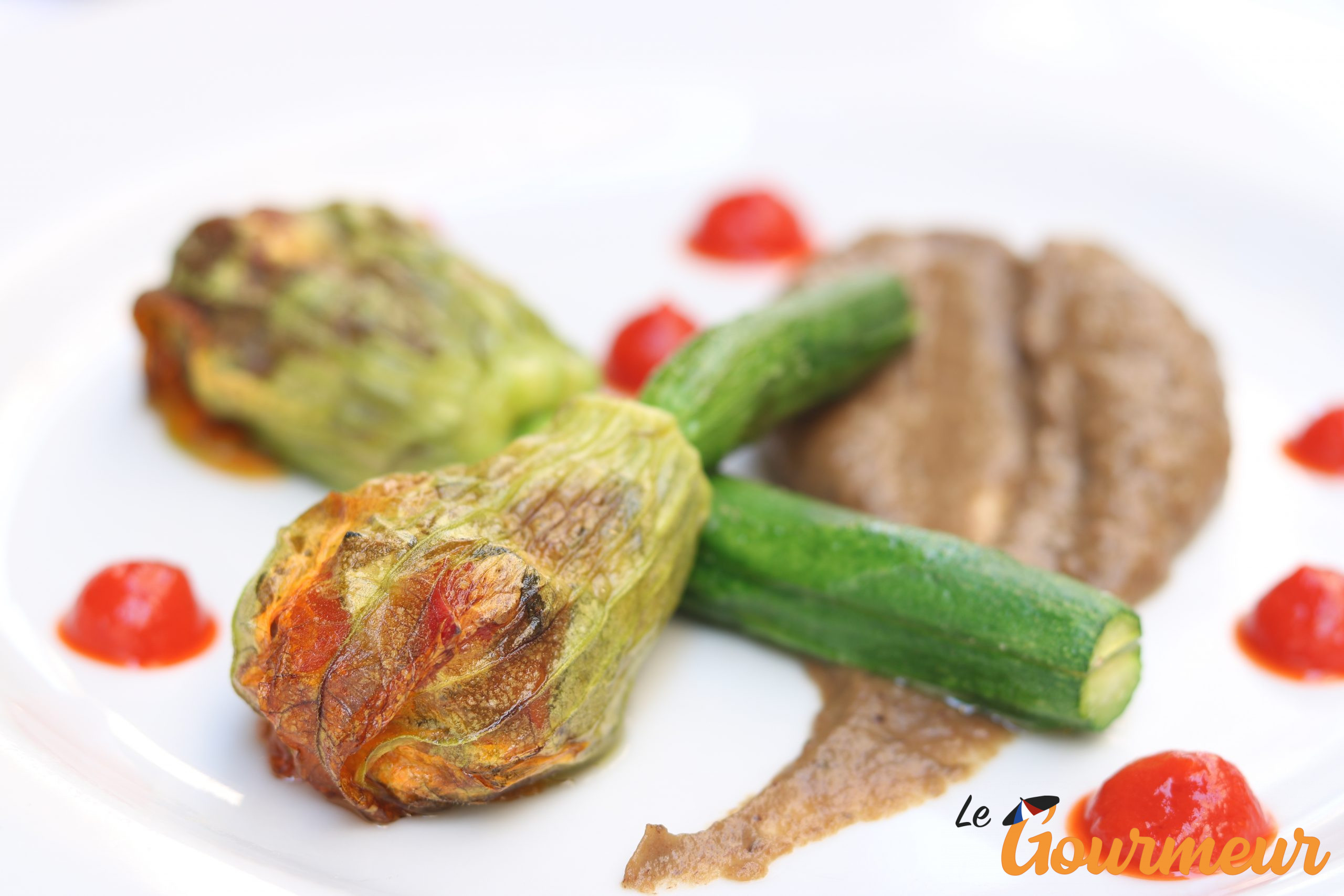 Fleurs de courgette farcies