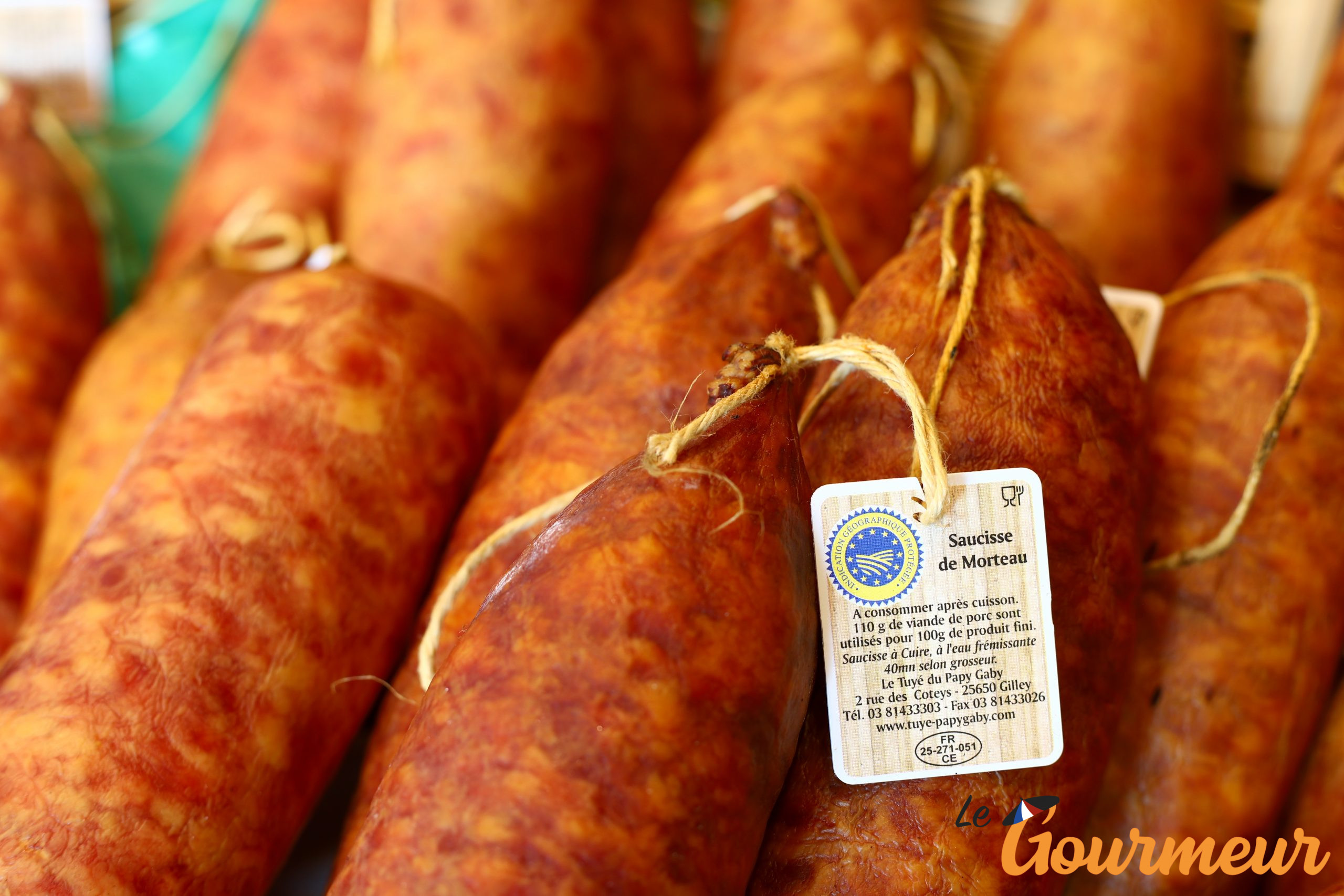 Saucisse de Morteau IGP de Franche-Comté