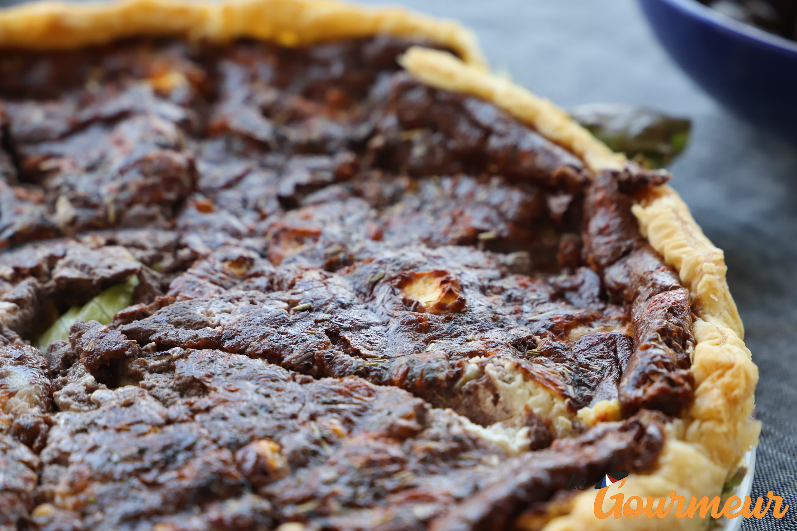 tarte chevre tapenade Drôme balade gourmande