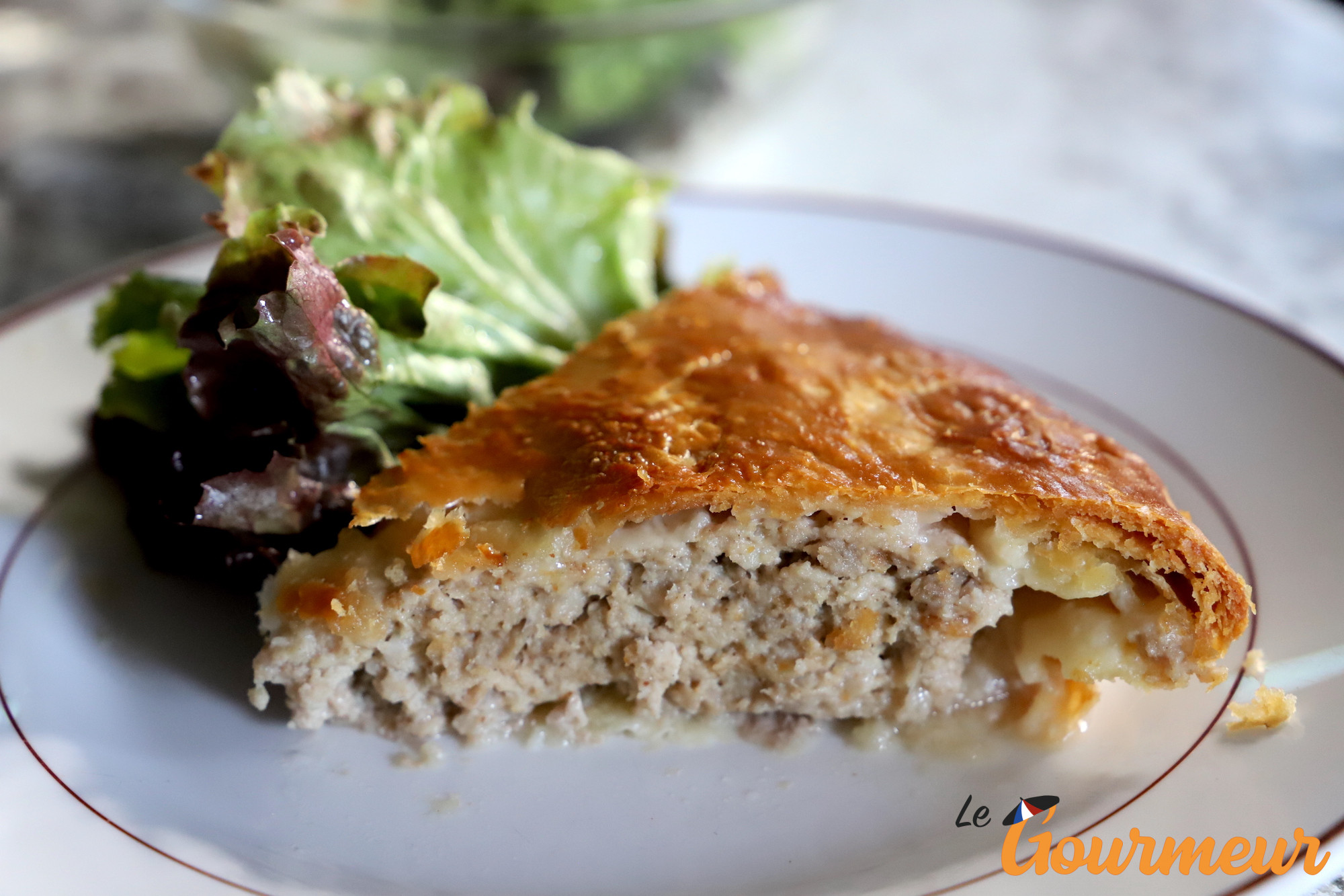 tourte à la viande repas marcaire des vosges